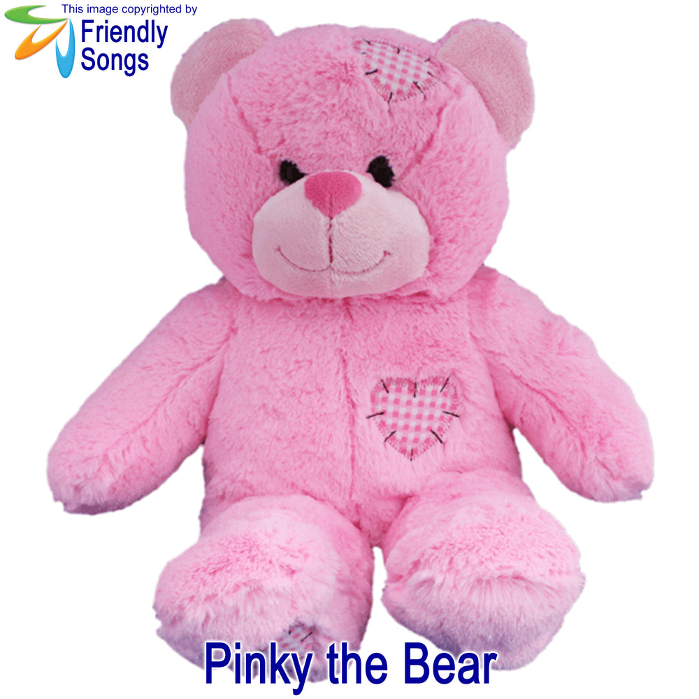 Pinky the bear soft toy