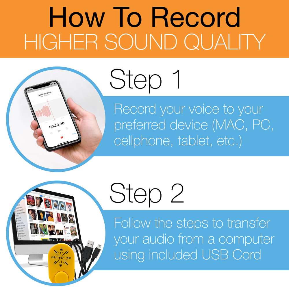 Steps to record higher sound quality 
