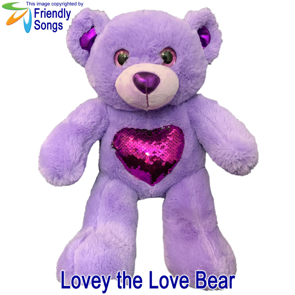 Lovey the love bear soft toy