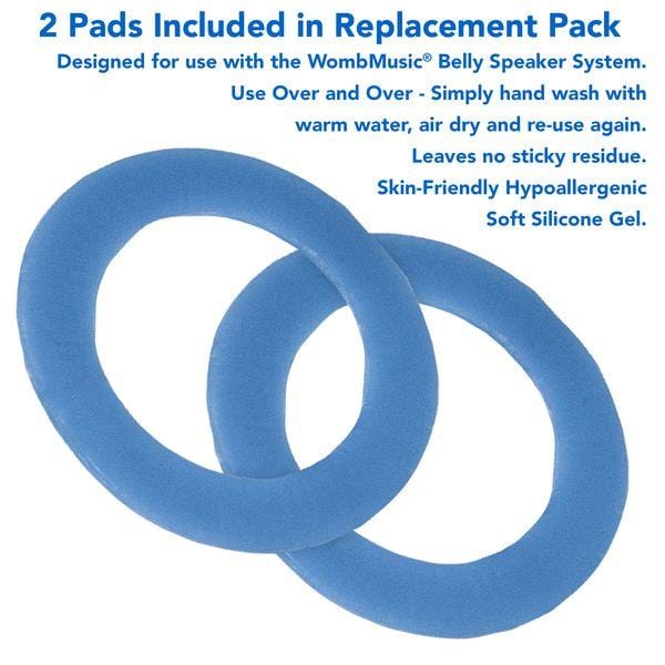 WombMusic Belly Speaker Pads (REPLACEMENT Pads Pack)