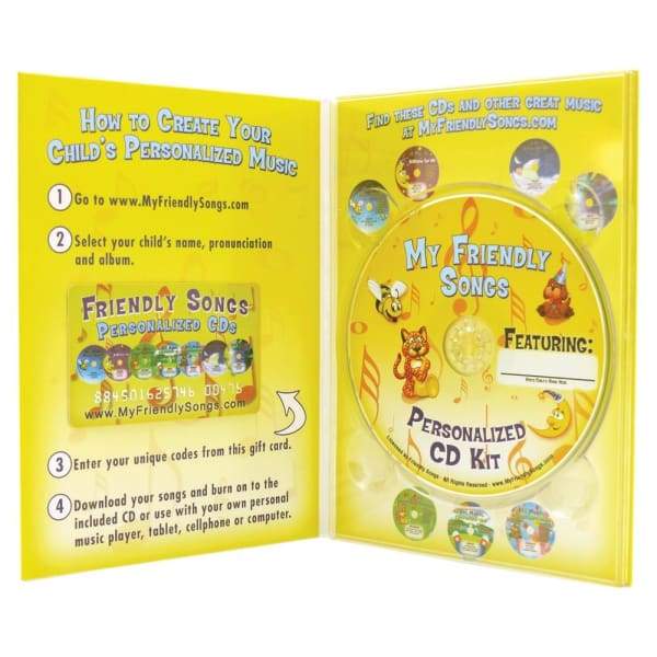 Friendly Songs Personalized Music Kit - Personalized Music for your Child