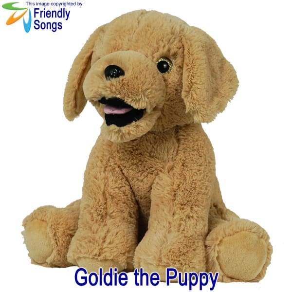 YOUR Babys Heartbeat - Personalized Stuffed Animal Plush Toy with your Babys Heartbeat (or your Favorite Song) inside! - Goldie the Puppy /